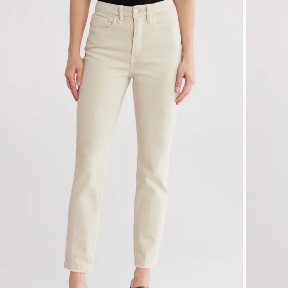 Good American Women's Cream Skinny Jeans Size 25/0